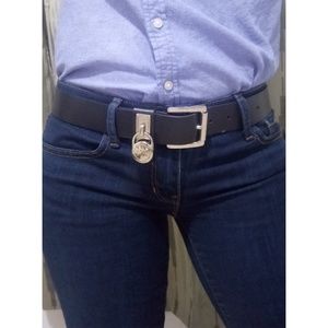 Michael Kors | Hamilton Lock Black Belt